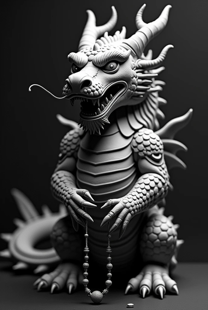 a black and white photograph of a statue of a dragon holding a japamala , highly detailed dark art, phone wallpaper, phone wallpaper hd, giger style, mobile wallpaper, h r giger style, Dark art style, armor giger style, amazing wallpaper, 3d tattoo design, hd phone wallpaper, phone background, giger style, por Lambert Doomer