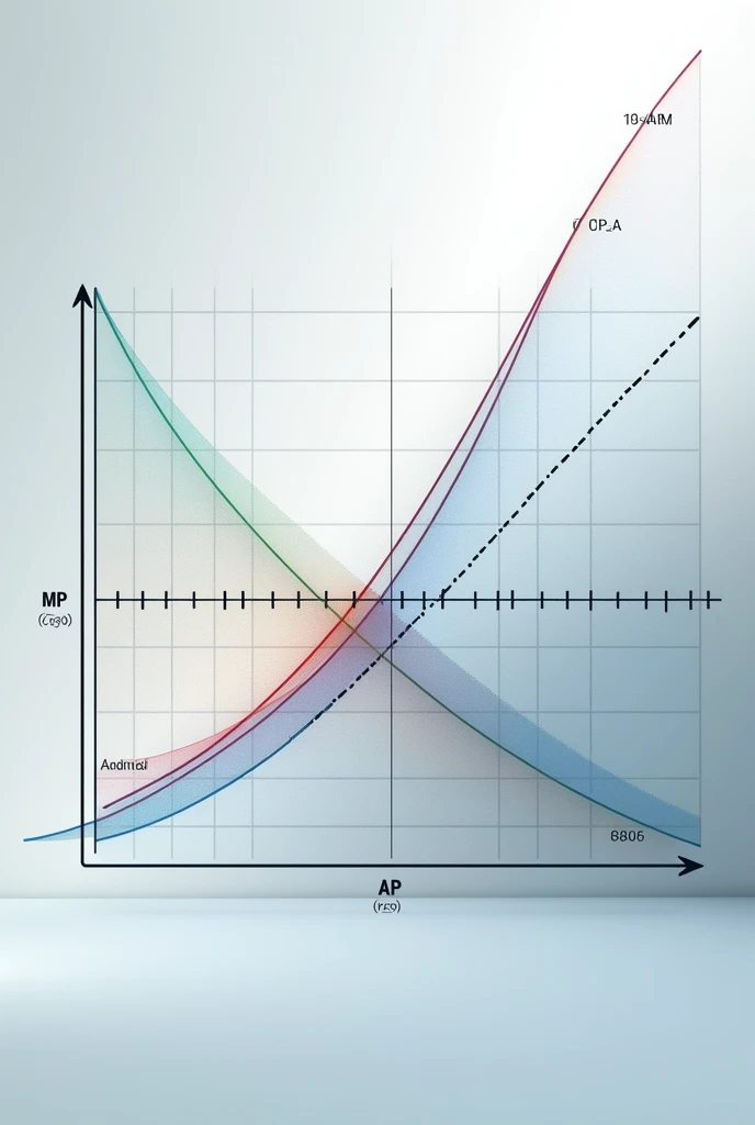 Create a image showing relationship between TP, AP and MP graph