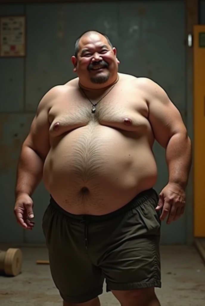 Photorealistic、Japanese、middle aged、Thick、Single eyelid、6 heads、Soft impression、50s、Metabolic、Short moustache、Short shaved head、square、whole body、Muscle Bear、Japan、same-sex love、indoor、Cock、erection、Full Body、fat、Giant、Masturbation、Thick legs、Thick arms、Thick face、Fat、muscle、Thick waist、Fat Belly、Short beard、Dark skin tone、Glare、Short arms、Short legs、Bodybuilder、Hairy、Thick waist、Thick neck、Thanos、Plump、Pleasant face、action、Masturbation、、Anal Sex、anal sex、Ecstasy、Construction site、