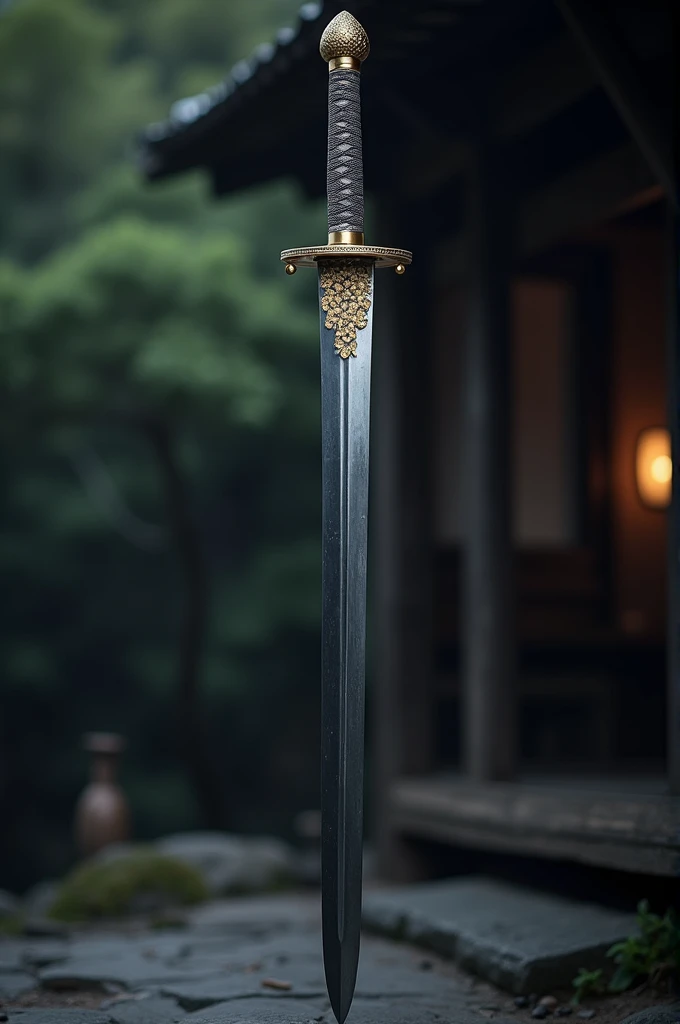 Create an image of a Japanese heavy sword