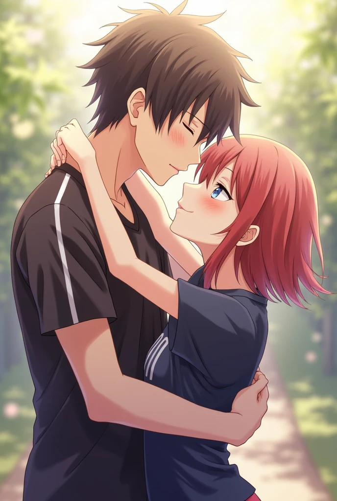 Kuroo and Kenma from Nekoma kissing Haikyuu