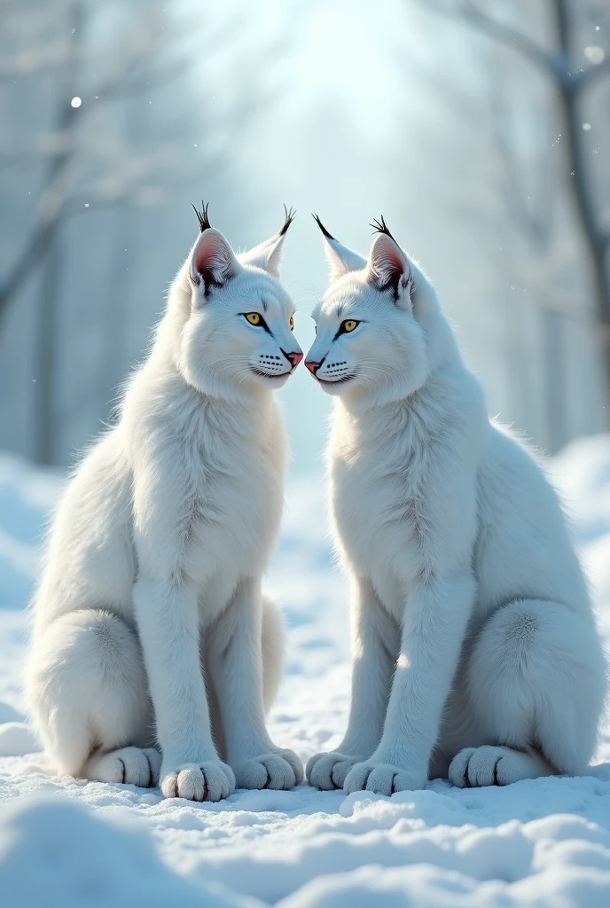 White lynxes one