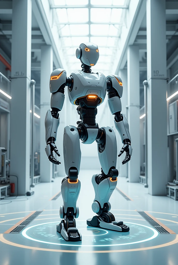 Create an image that says without parentheses "Robot detection zone graphical interface"
with a robotic cell and a kuka robot