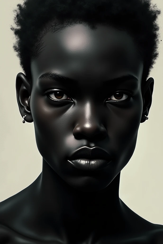 Draw blackest person