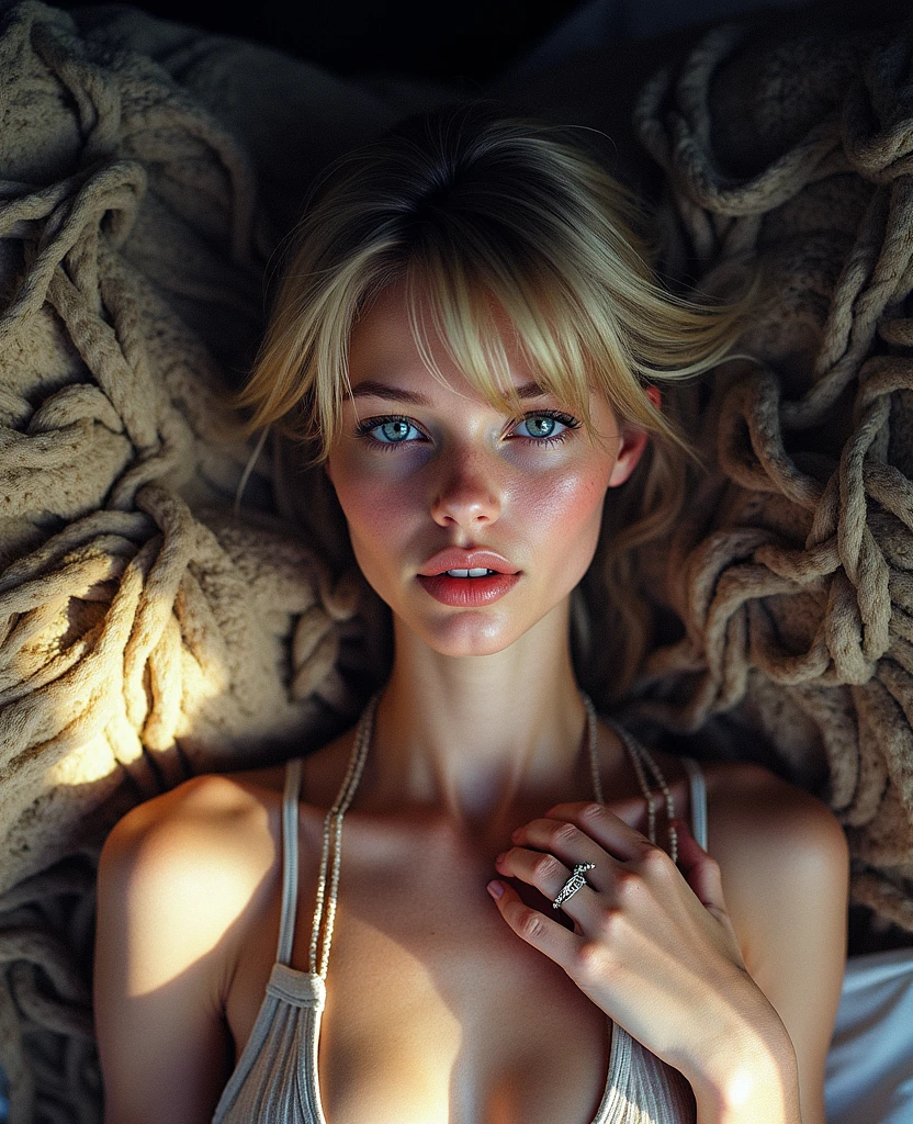 super realistic, highly detailed, sexy, young,european blonde, medium breasts, blue eyes, 2, iPhone 14 Pro Max camera, Merger_mati_catentes, (twilight:1.2) , (soft lighting:1.2), (ibiza :1.2), photorealistic, raw, textured skin, skin pores, intricate details, epiCRealism