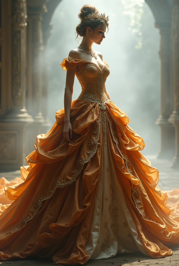 royal dress boy without boy, no background