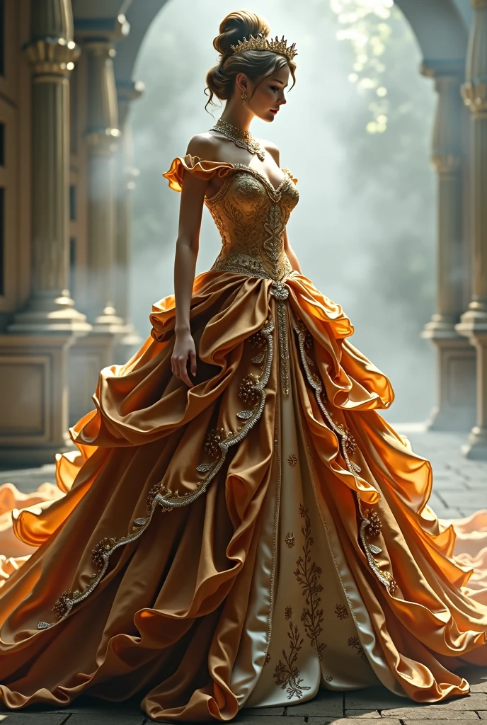 royal dress boy without boy, no background