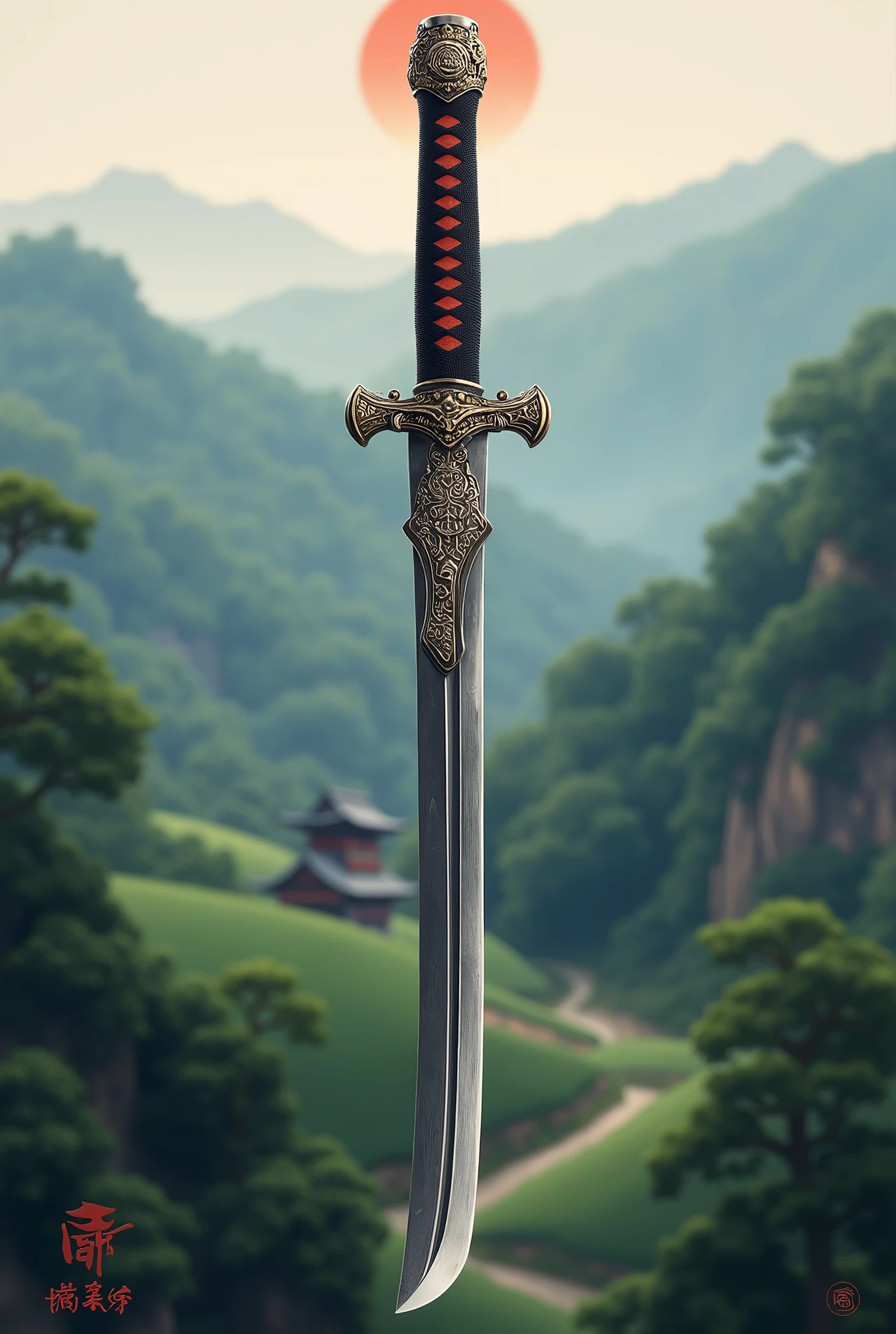 verty high detalis katana sword