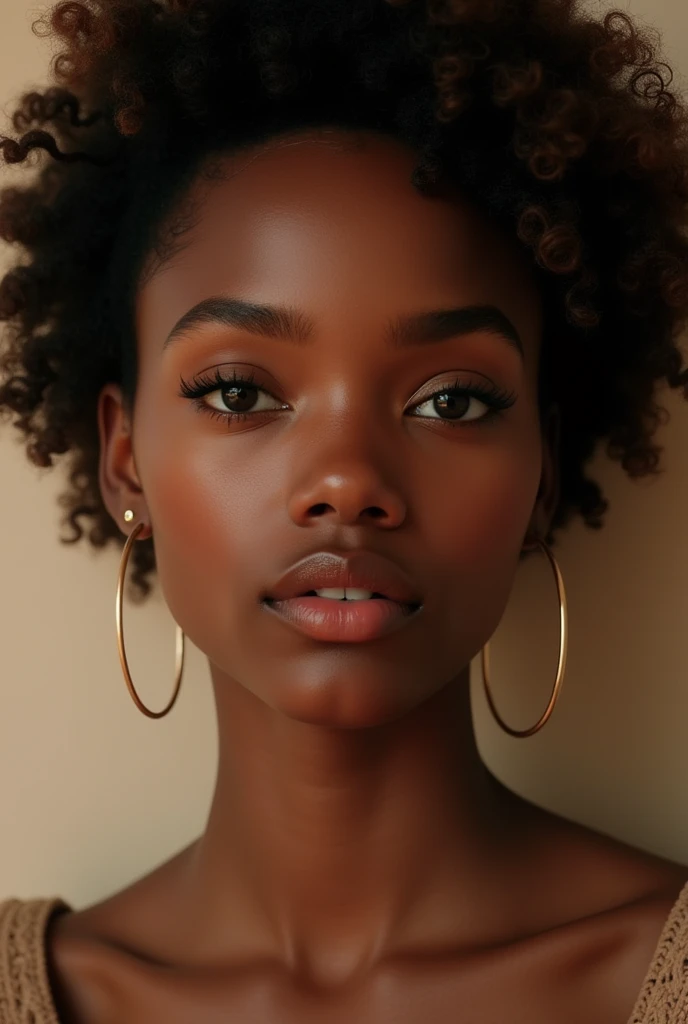 A African-American black beautiful girl
Big big