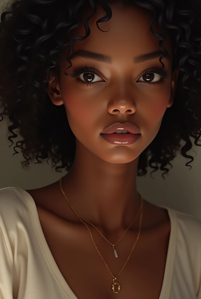 A African-American black beautiful girl
Big big