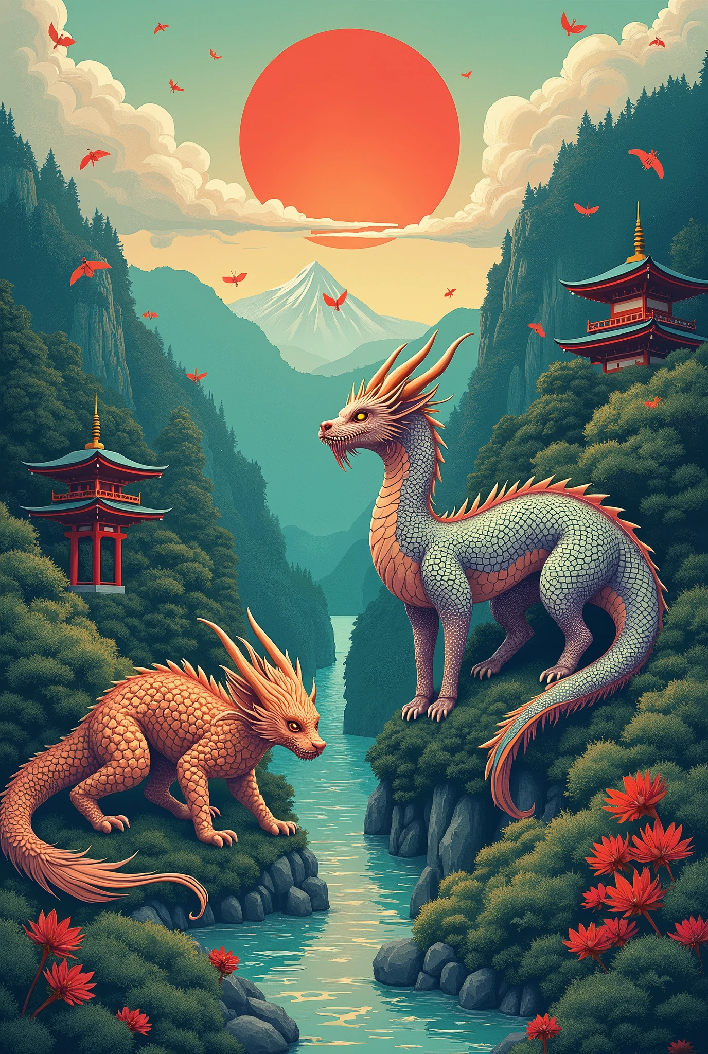 Mythical beasts of Nagasaki Prefecture