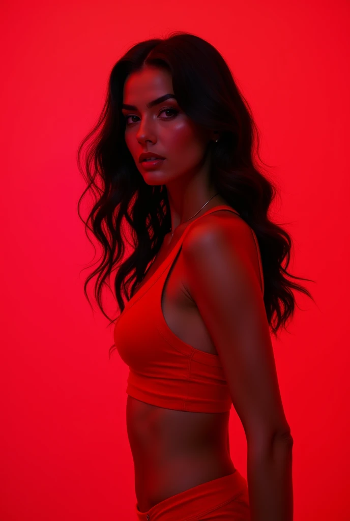 Dua Lipa&#39;s Radical Optimism album cover in shades of red 