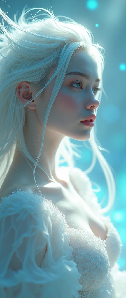 (masterpiece,Distinguished Quality,Mirror-like,Cinematic Experience,insanely detailed,absurdres),8k,wallpaper,(Ray Tracing),1 female,,Beautiful Shii Woman,(God the Lady of Light is floating in the air:2.0),(front:2.0),(A body made up of white light particles:2.0),BREAK(White Hair:2.0),(White skin:2.0),Portrait of a goddess,(god々Shii:2.0),(fantasy digital art:2.0),(Upper body close-up:2.0),(super sexy:2.0),(Diffuse reflection of light:2.0),BREAK(The background is the beautiful Aurora:2.0),(Beautiful face,Detailed face,Beautiful skin texture:1.3,Beautiful Hair),(Detailed hands:2.0),(Beautiful hands:2.0)