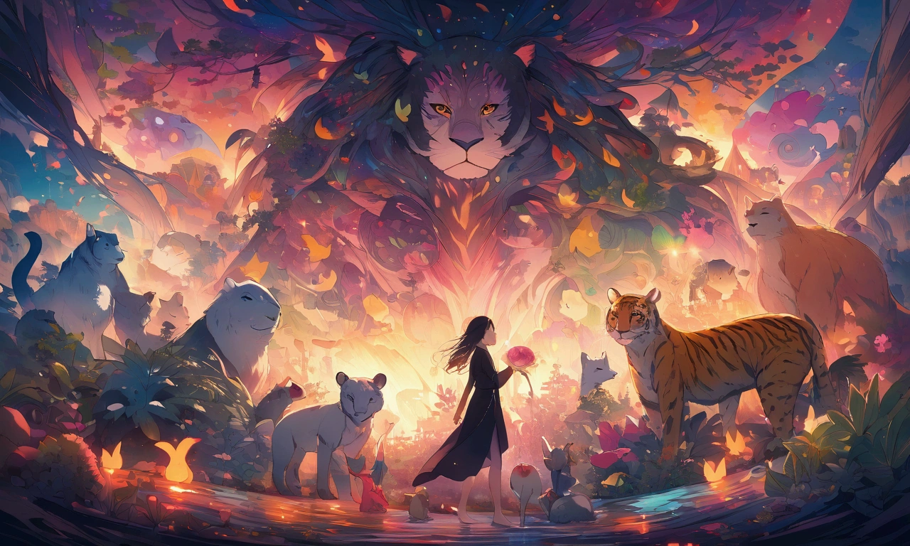 cover of all the jungle animals together
