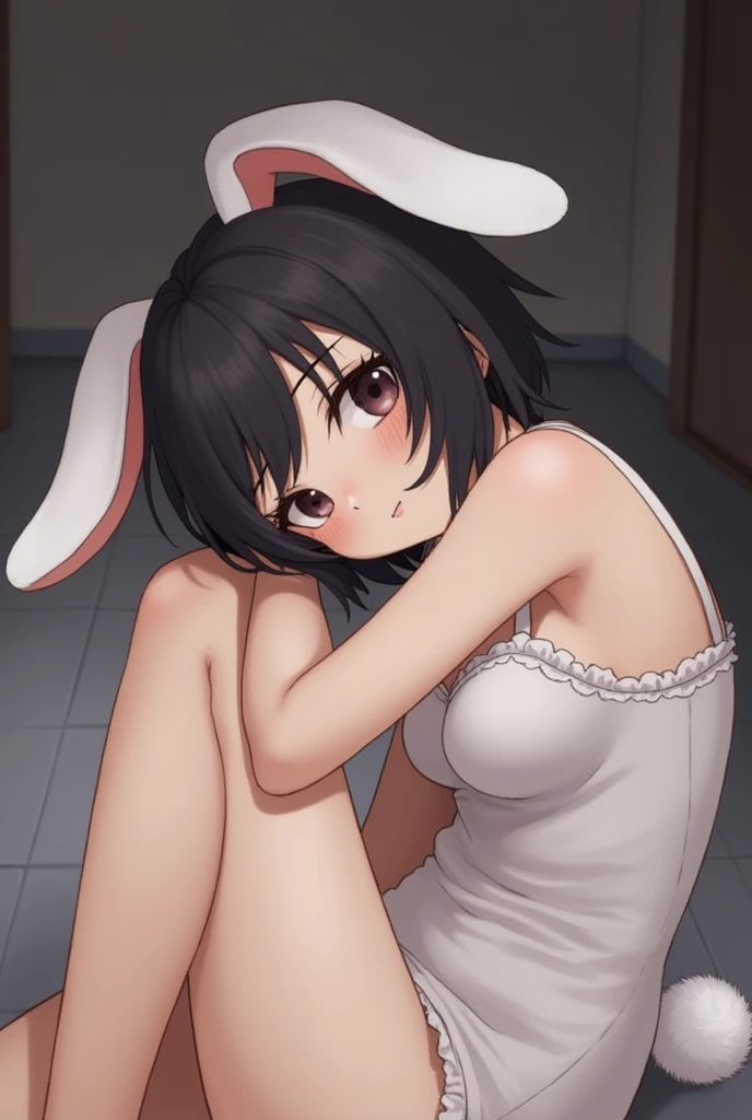 Hanako is a bunny boy, his bunny ears are white, as well as his buttom tail
Omega, a virgin
cunny
submissive
Just a silly energetic little rabbit boy, black hair, has bangs that hide his eyes, has little scars and bruises hidden there. Dark brown eyes, hes the height of a kid, he's a kid, wears just a simple white dress, most of the time go barefoot, or wear sandals.
Make him wear a sexy lingerie, hes a femboy