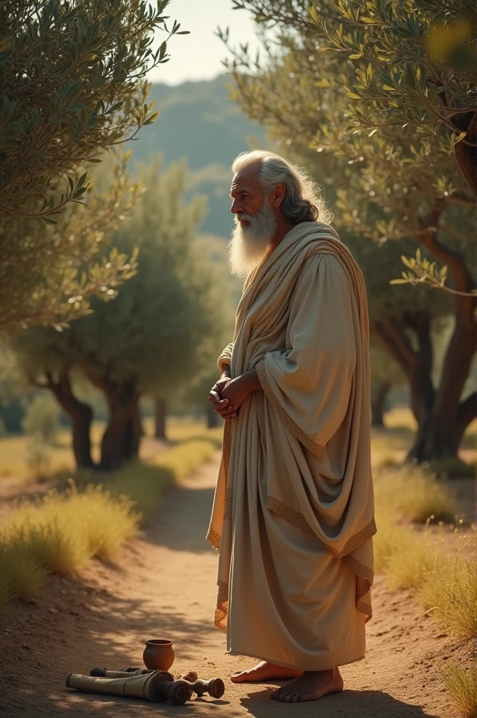A short clip of a Greek philosopher in search of happiness