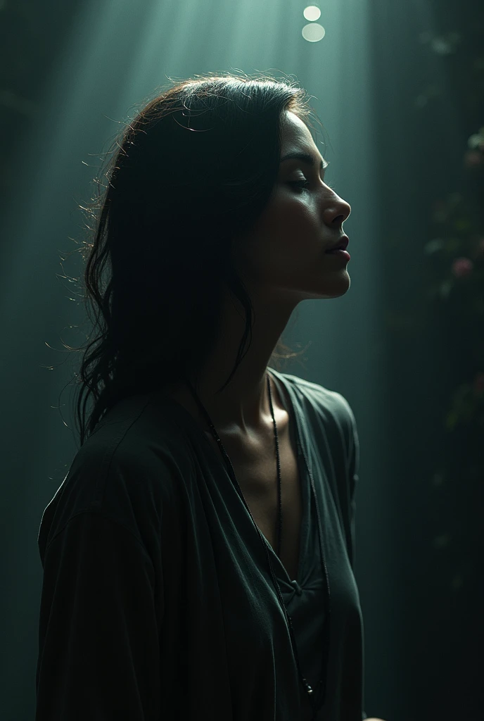 image that uses the elements of shadows, Lights, to show the contrast between internal feelings and the outside world