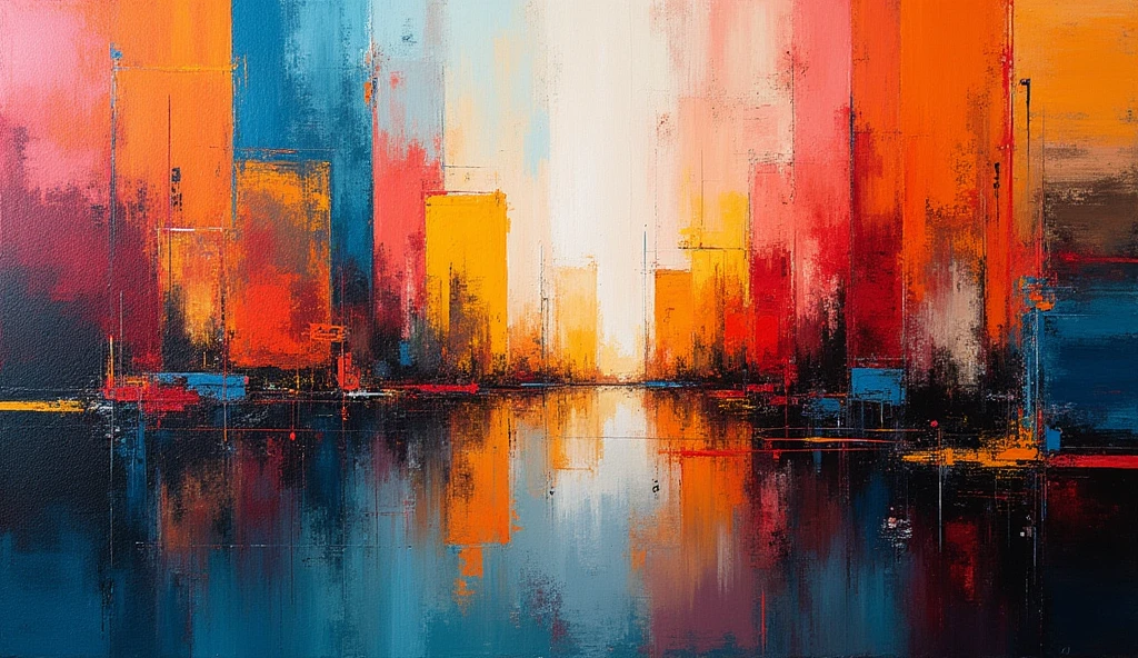 design a banner as an oil painting abstract art that should be artistic , extraordinary, 8k render , trending on art station