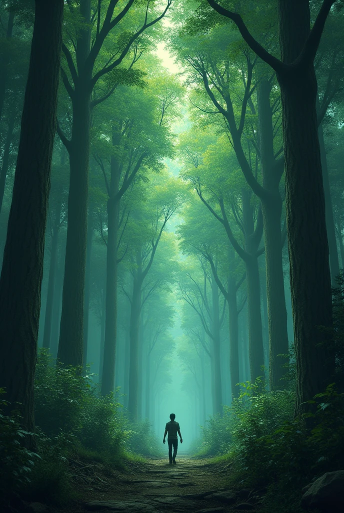 The forest, that before seemed friendly and full of life, Now it seemed huge and confusing to him
