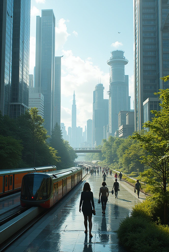 (photorealism:1.2), medellin in 2050