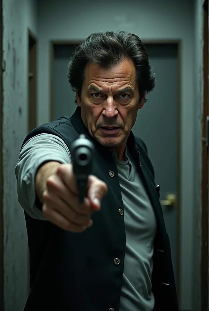 Imran khan breaking jail and have a pistol in hand