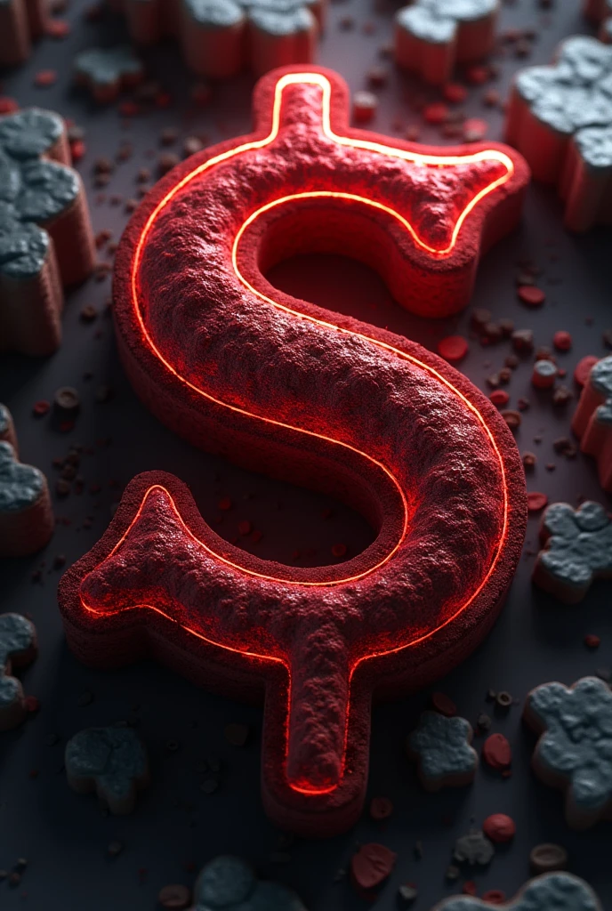 Logo type red background 3d realism my story, who am I, about me, 