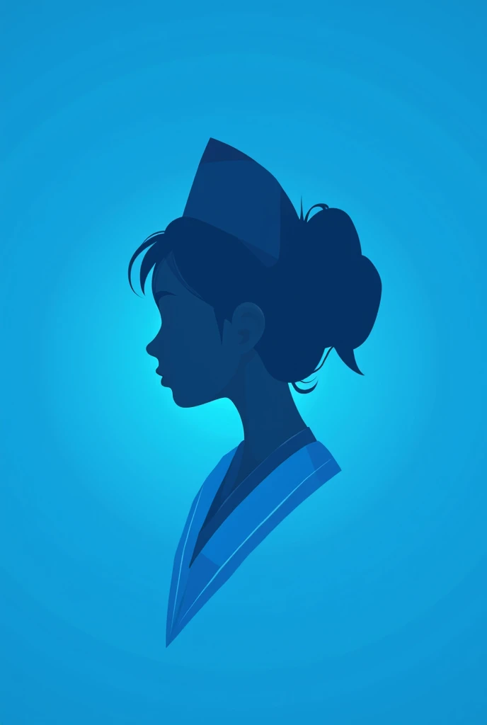 Make a logo design type, nurse ,profile pic , blue background