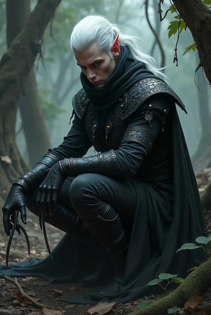 Create a dark elf ninja