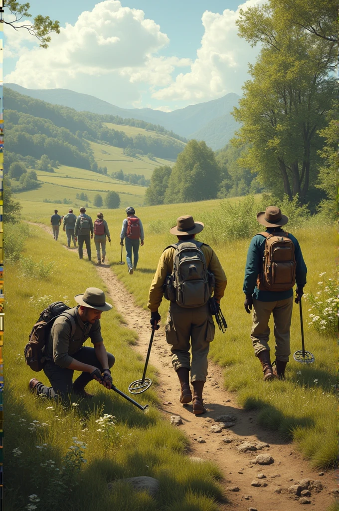 Metal detecting crew