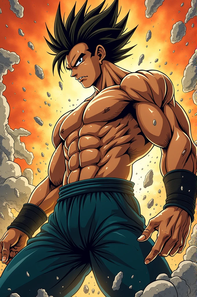 Create a powerful manga-style character