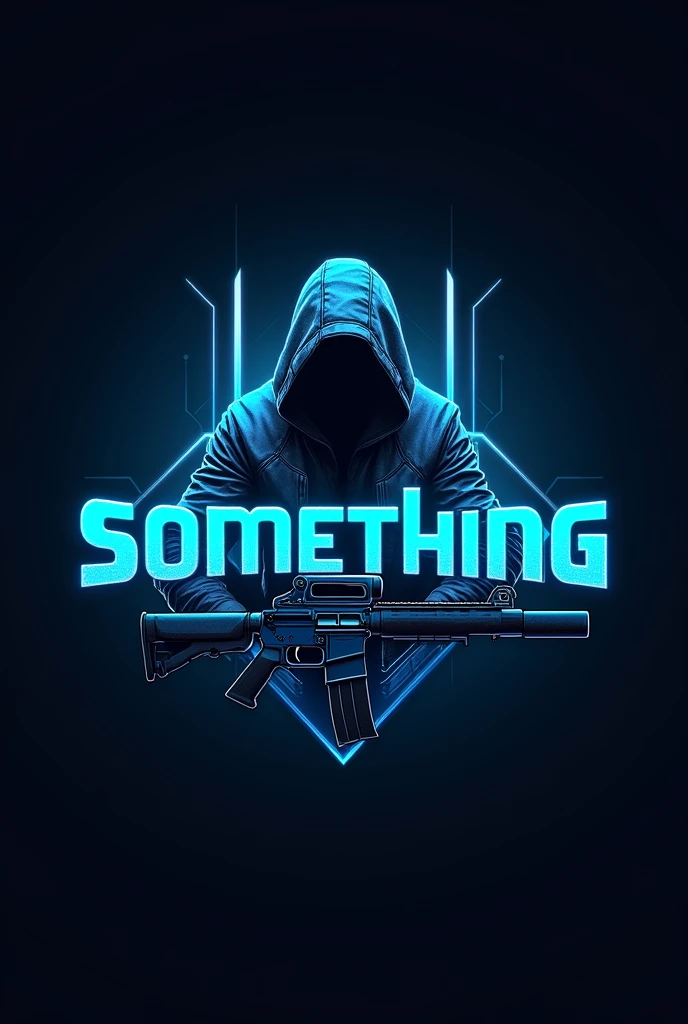PROMPT
This is a gaming logo that features the name "Something" in a futuristic font and a neon blue color. and marvel avtar, The logo also has a M14 gun  icon and a logo in the logo. The logo is designed to be attractive and eye-catching, and to appeal to gaming enthusiasts. I hope you like it.
EDITING