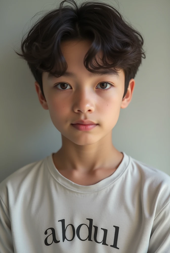 A beautiful boy with abdul name on chest