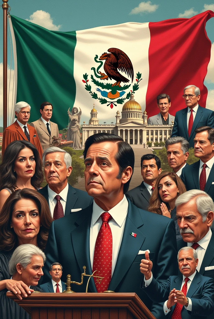 Collage of the Government of Mexico