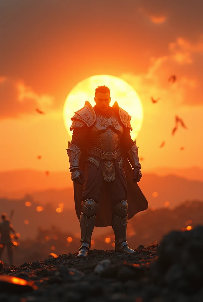 Game character, War, victorious, sunrise