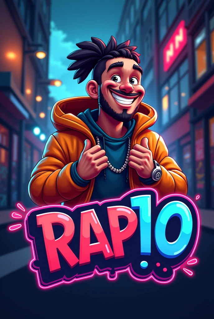 Logo for animated rap10 snack bar