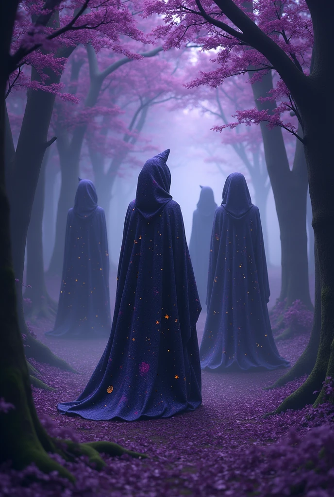 HIDDEN SIDE , PURPLE LEAF TREES , Witches, CONSTELLATION IN WITCH CLOTHES