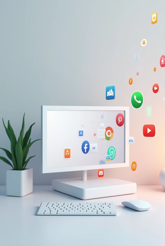 Create a personal learning environment including the icons of the following applications: gmail, WhatsApp, youtube, Word, excel, Google Docs, drive, etc.