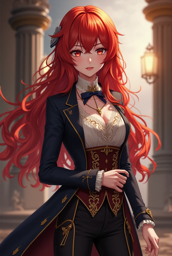 Rebecca from Edgerunner anime wearing noble old outfit