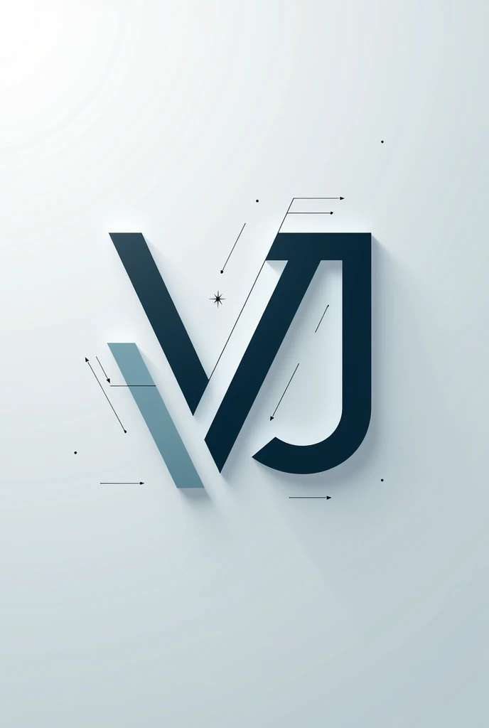 Make a logo with a V and J, an innovative HR and technology consulting brand
