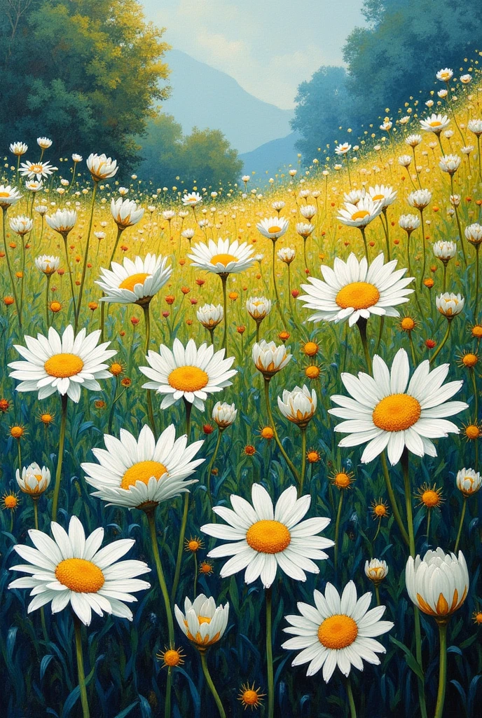 Tableau Marguerites de van Gogh