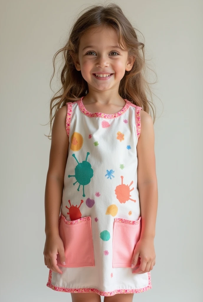 Art Smock 2-4 Years Sleeveless School Painting
