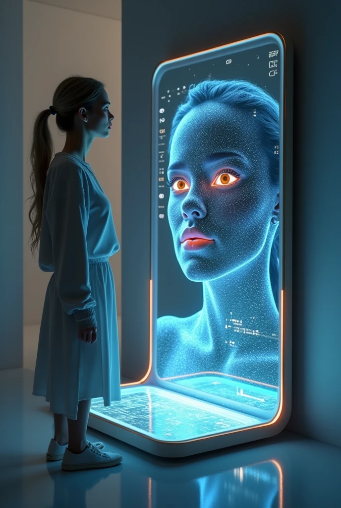 Mirror with digital identity