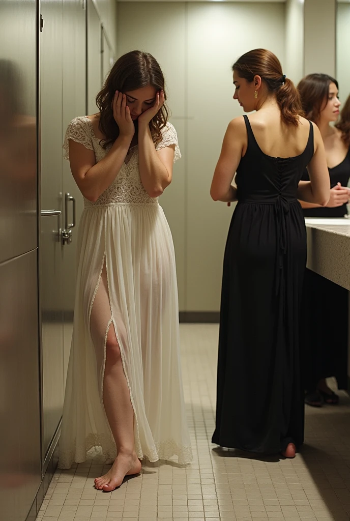 Prompts
Copy
(1 girl, have to pee, peeing herself, peeing, peeing self, crying, very desperate to pee, have to pee, have to pee, peeing, peeing self, peeing, peeing self:1.5), (girl and other many girls waiting in line restroom, maxi dress, Lace bolero, long skirt, foot ware, have to pee, covering pussy, knees together and feet apart, hand between legs:2), 