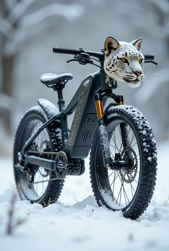 A bicycle inspired by the physiognomy of the snow leopard