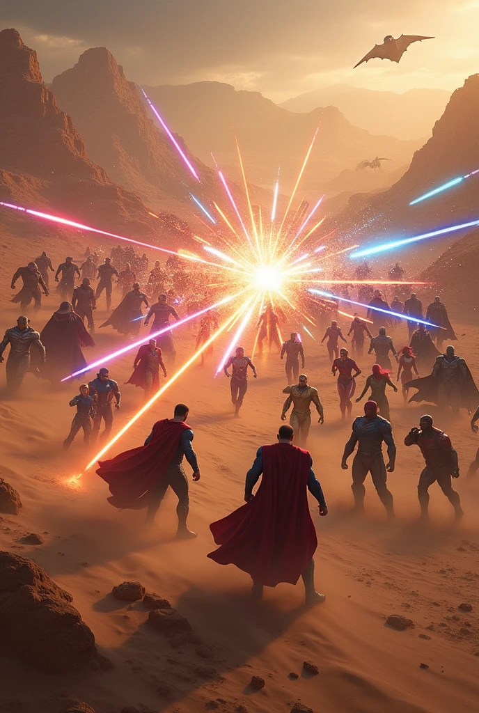 Dc fighting marvel in the desert
