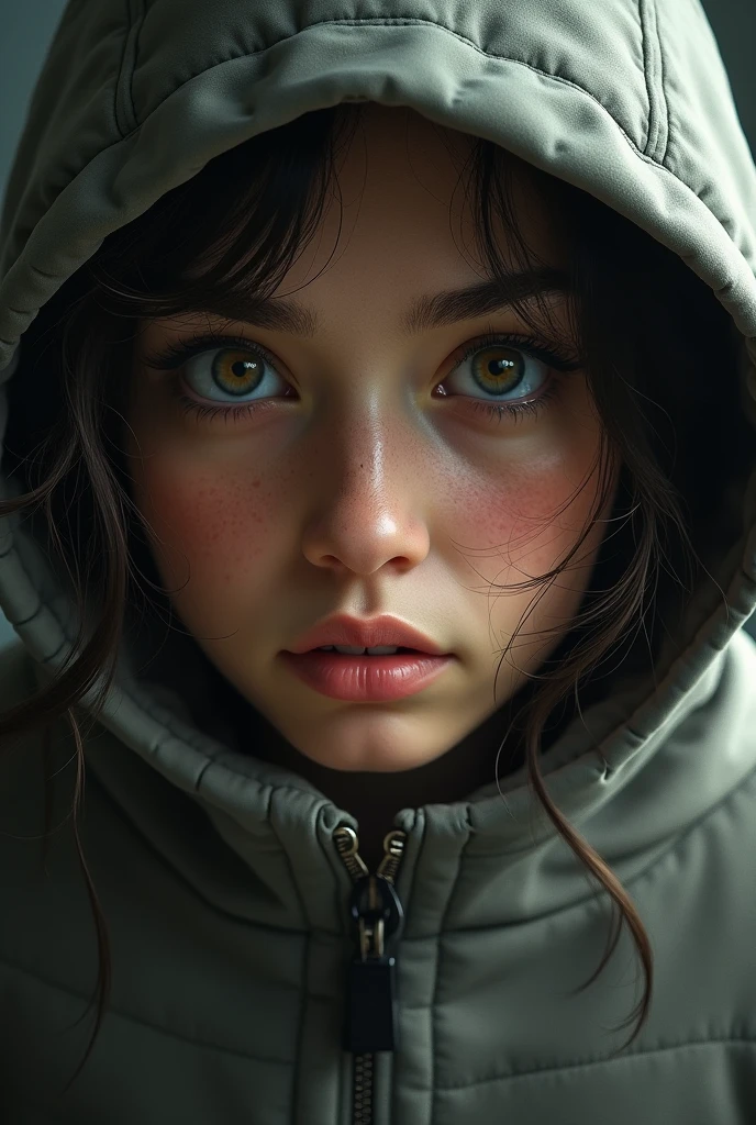 Looking around with his eyes