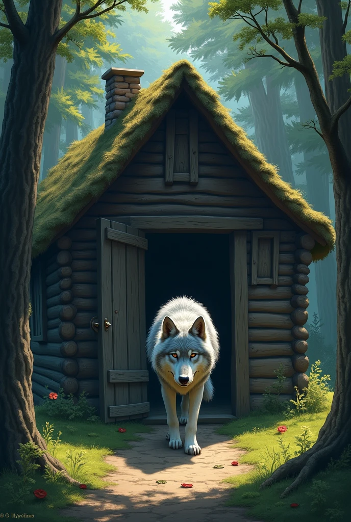 Wolf left the cottage