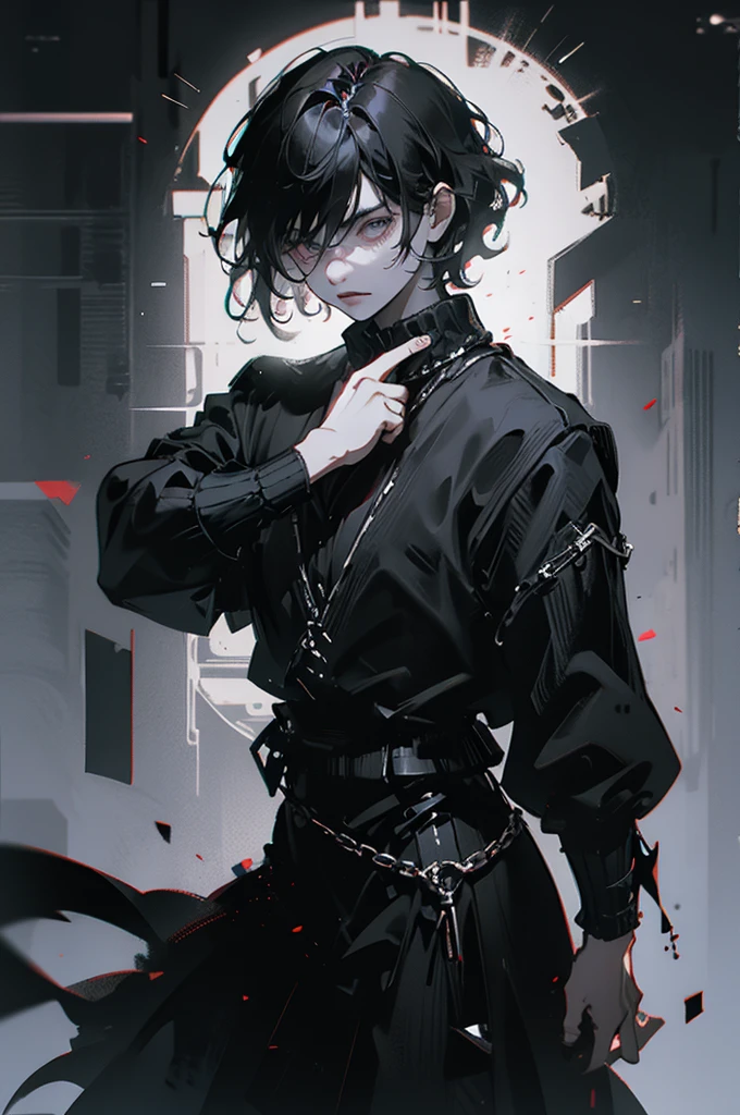 Lord of Chaos Black Hair short hair