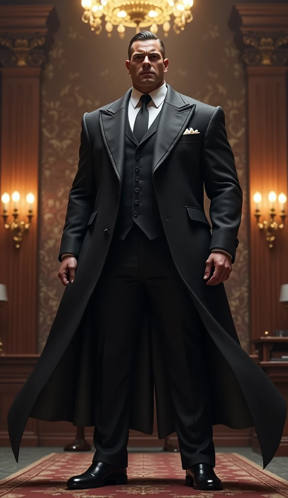 One powerful man character 