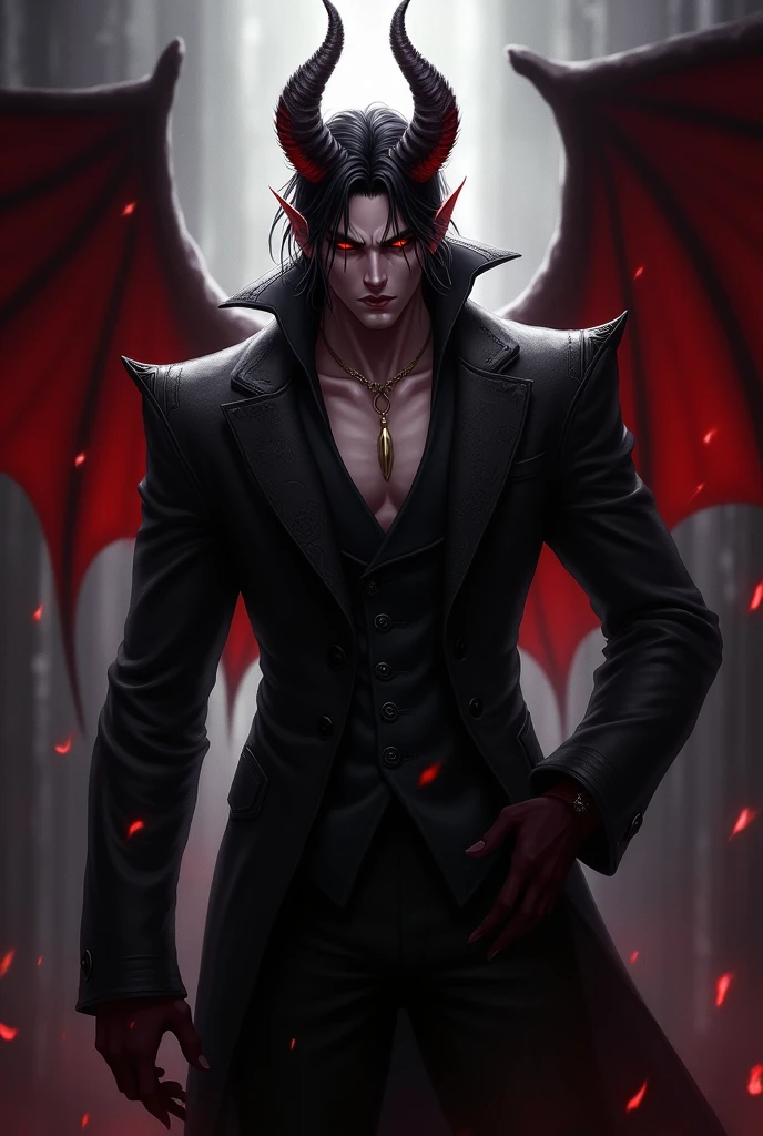 Generates an image of Lucifer from the game "Romance Club"